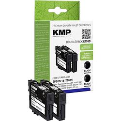 Foto van Kmp inkt vervangt epson t1621, 16 compatibel 2-pack zwart e154d 1621,4821