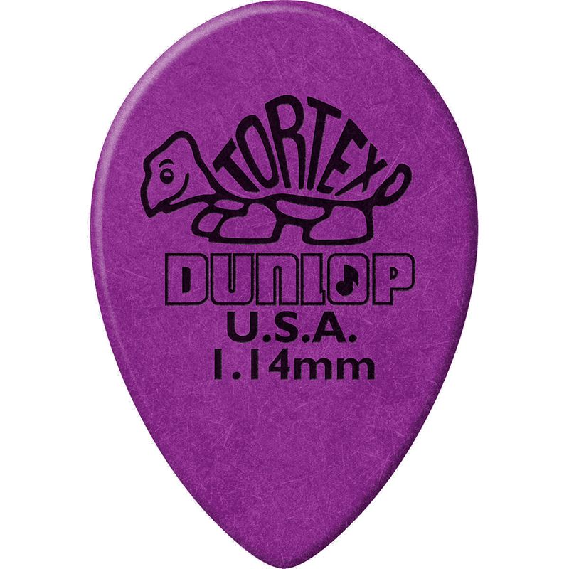 Foto van Dunlop 423r114 tortex small teardrop 1.14 mm (set van 36)