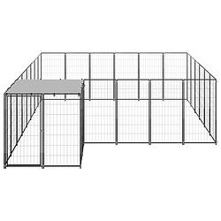 Foto van Infiori hondenkennel 12,1 m² staal zwart