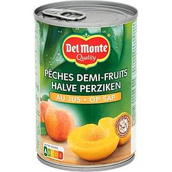 Foto van Del monte halve perziken op sap 415g bij jumbo