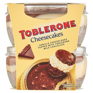 Foto van Toblerone cheesecakes toetje 2 x 85g bij jumbo