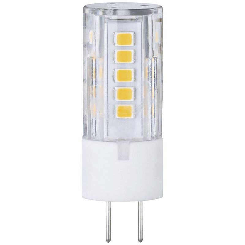 Foto van Paulmann 28821 led-lamp energielabel g (a - g) gy6.35 3.5 w warmwit (ø x h) 17 mm x 47 mm 1 stuk(s)