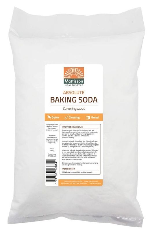 Foto van Mattisson healthstyle baking soda zuiveringszout