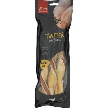 Foto van Pets unlimited twister kip large, 3 stuks bij jumbo