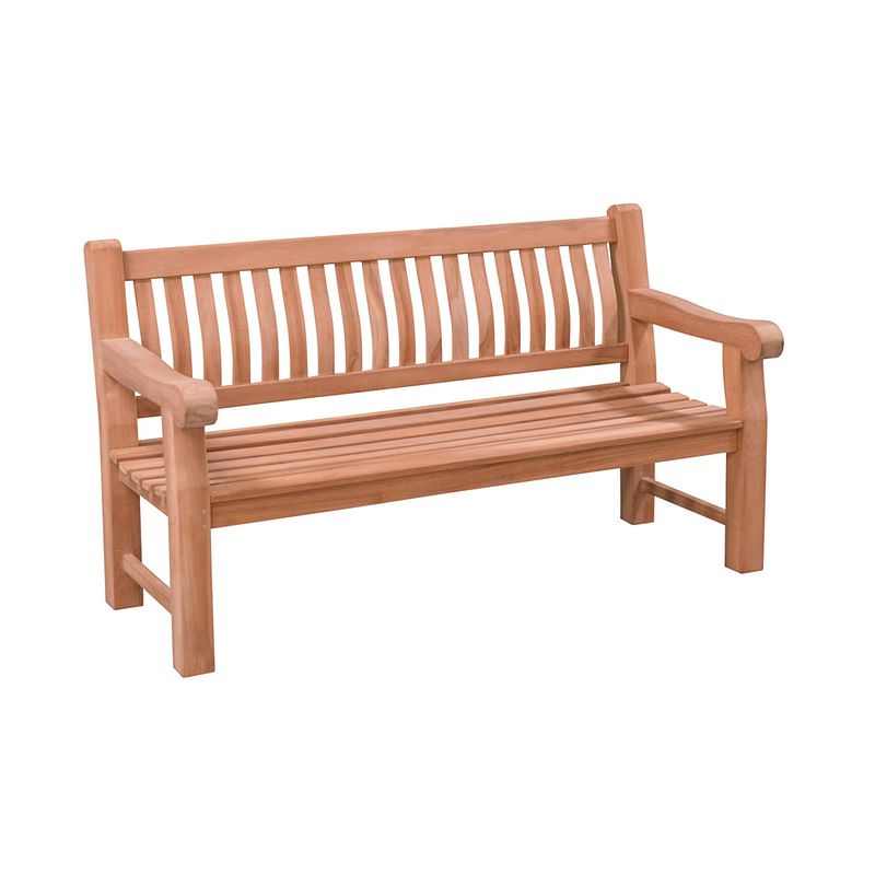 Foto van Livingfurn - tuinbank patrick bench fat - teakhout - 50x250x45