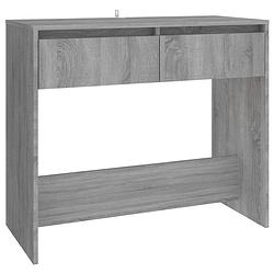 Foto van The living store consoletafel home - 89 x 41 x 76.5 cm - grijs sonoma eiken