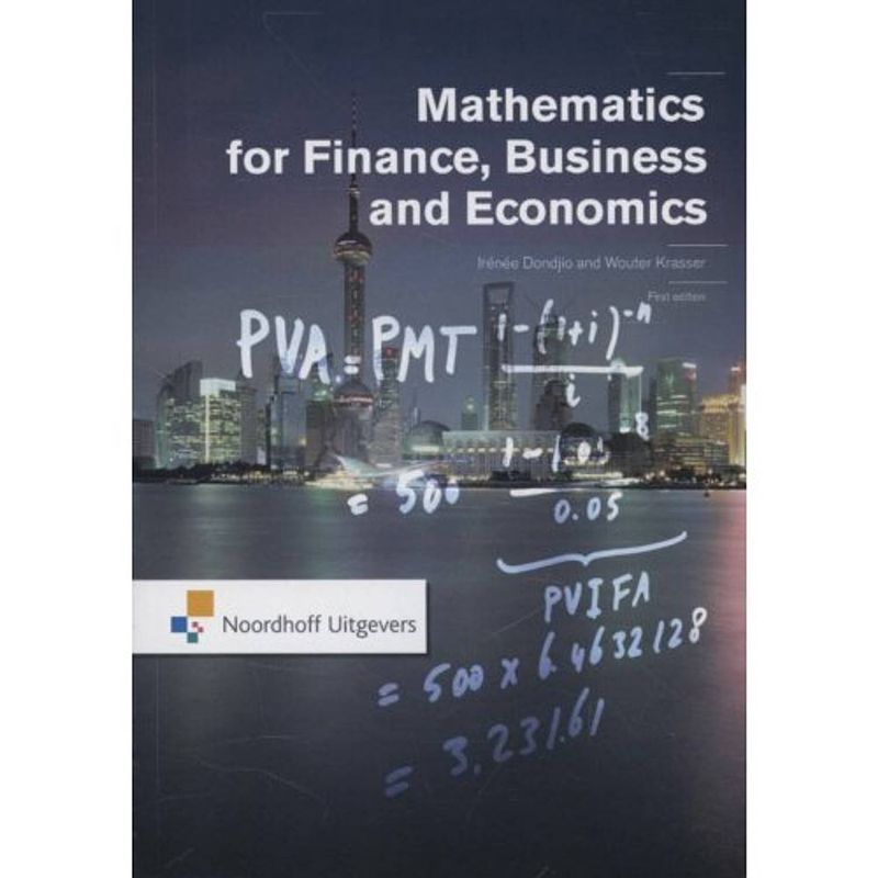 Foto van Mathematics for finance, business and economics