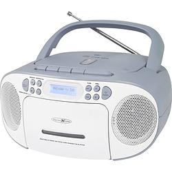 Foto van Reflexion reflexion radio/cd-speler dab+, vhf (fm), dab aux, cd, dab+, cassette, fm, usb wit, blauw