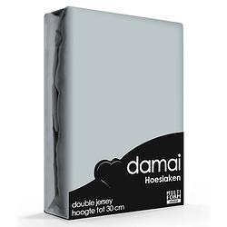 Foto van Damai multiform double jersey hoeslaken grey-160/180 x 200/210 cm