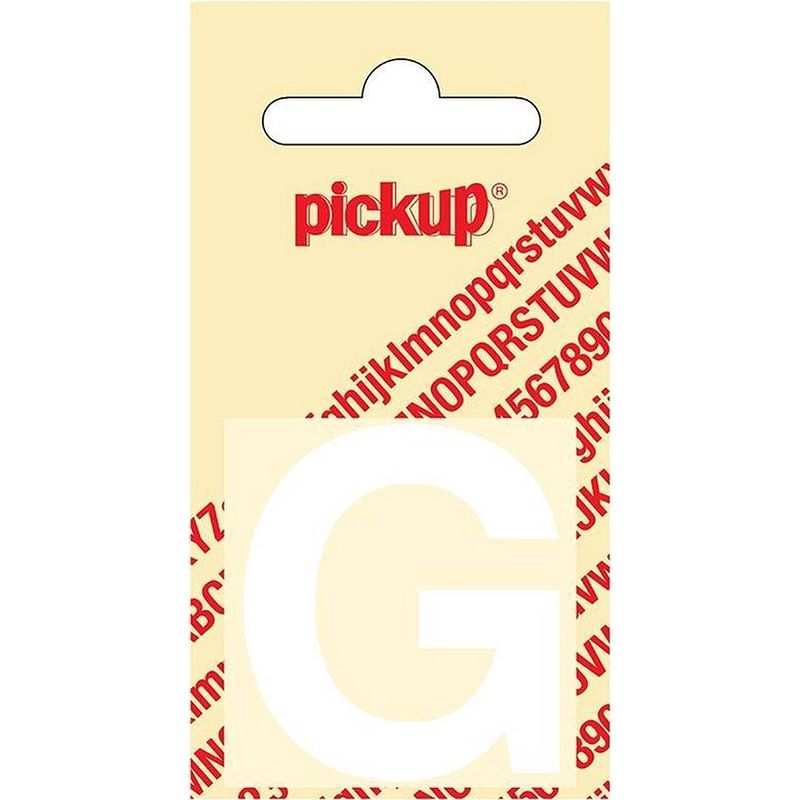 Foto van Plakletter helvetica 40 mm sticker witte lettter g