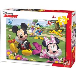 Foto van Disney legpuzzel mickey & minnie mouse junior 26 cm 24 stukjes