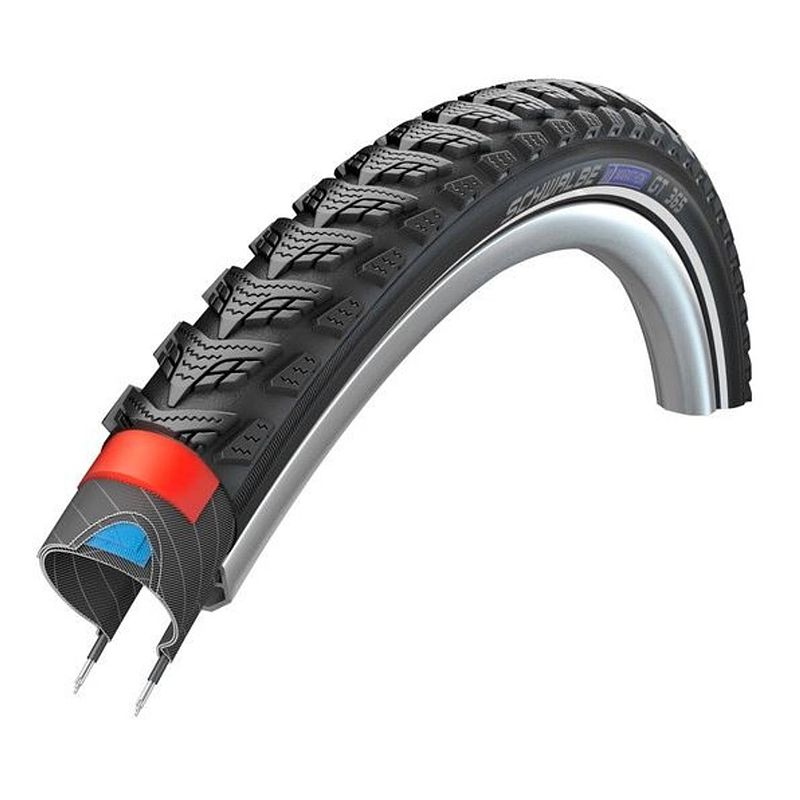 Foto van Schwalbe buitenband marathon gt 365 28 x 2.00 (50-622) zwart