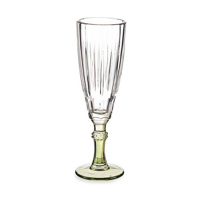 Foto van Champagneglas exotic kristal groen 170 ml
