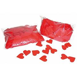 Foto van 3x hart confetti rood 250 gram - confetti