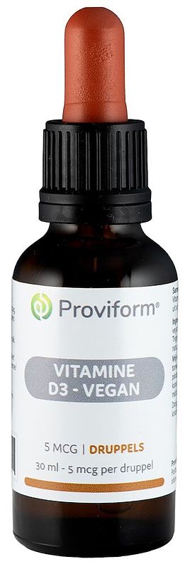 Foto van Proviform vitamine d3 - 5 mcg vegan druppels