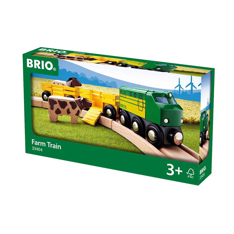 Foto van Brio trein met boerderijdieren 33404