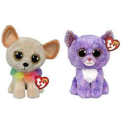 Foto van Ty - knuffel - beanie buddy - chewey chihuahua & cassidy cat