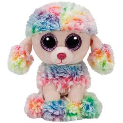 Foto van Ty beanie boo's knuffel poedel rainbow - 15 cm