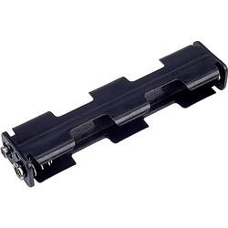 Foto van Tru components bh342-1b batterijhouder 4 aa (penlite) drukknopaansluiting