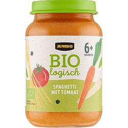 Foto van Jumbo biologisch babyvoeding spaghetti met tomaat 6+ maanden 250g