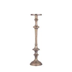 Foto van Ptmd yourney brass casted alu candleholder round high