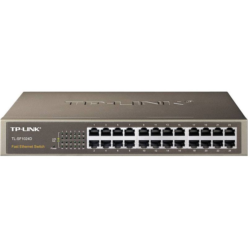 Foto van Tp-link tl-sf1024d netwerk switch 24 poorten 100 mbit/s