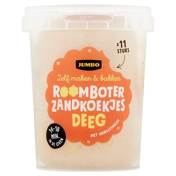 Foto van Jumbo roomboter zandkoekjes koekjesdeeg 500g