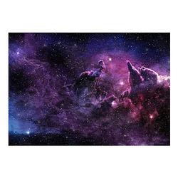 Foto van Artgeist purple nebula vlies fotobehang 100x70cm 2-banen