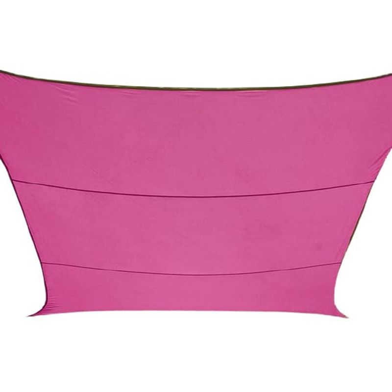 Foto van Perel schaduwdoek rechthoekig 4 x 2,9 m polyester fuchsia