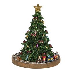 Foto van Clayre & eef multi muziekdoos kerstboom ø 15*18 cm 6pr2845