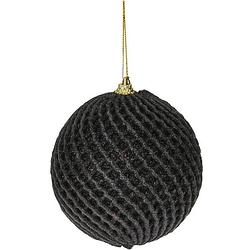 Foto van Nampook - xmas ball glitter 100 mm black