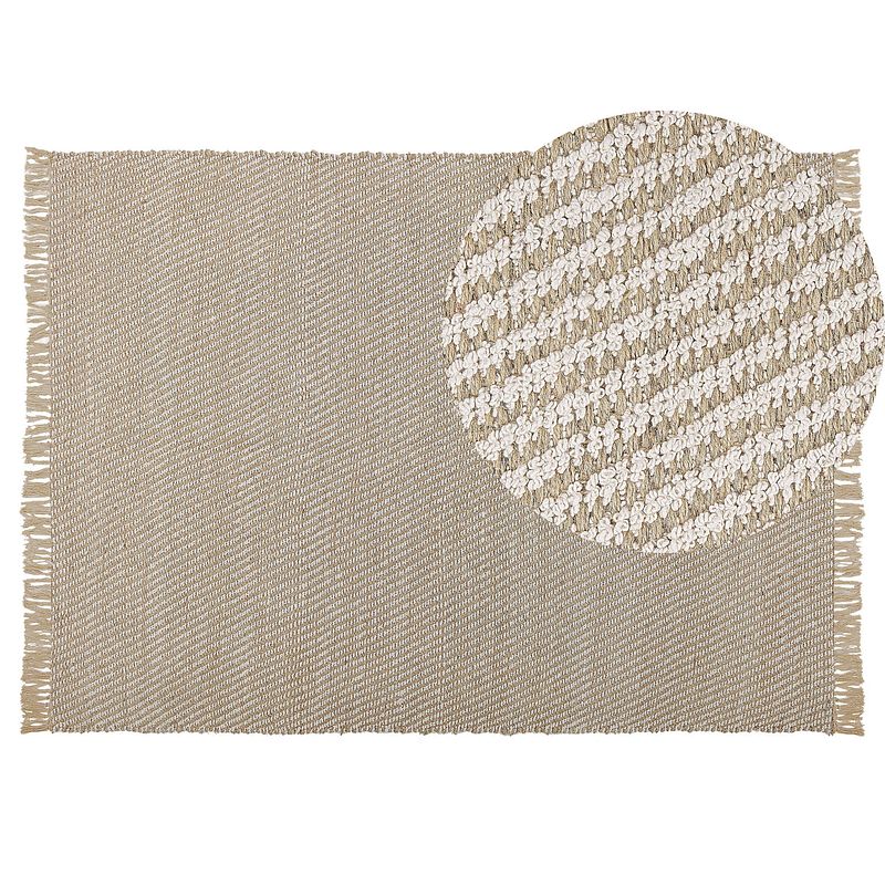 Foto van Beliani aladag - vloerkleed-beige-jute