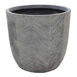 Foto van Iowa egg pot washed grey d25h25