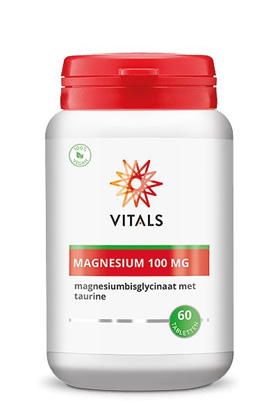 Foto van Vitals magnesium 100mg tabletten