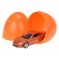 Foto van Toi-toys auto in verrassingsei 6 cm oranje