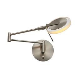 Foto van Design wandlamp - steinhauer - glas - design - led - l: 62cm - voor binnen - woonkamer - eetkamer - zilver