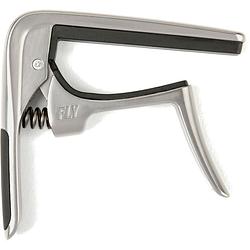 Foto van Dunlop 67fsc trigger fly capo classical satin chrome capo voor klassieke gitaar