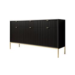 Foto van Meubella dressoir navil 2 - zwart - 154 cm