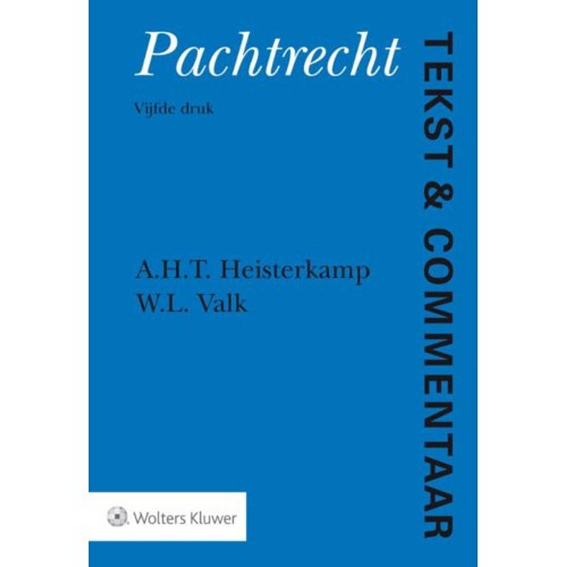 Foto van Tekst & commentaar pachtrecht - tekst & commentaar