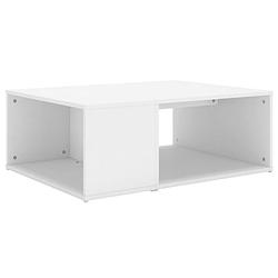 Foto van The living store salontafel - witte woonkamertafel - 90x67x33 cm