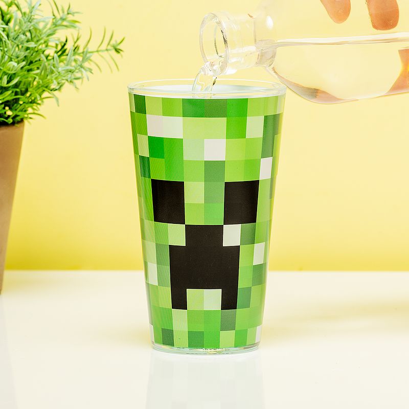 Foto van Minecraft creeper glas