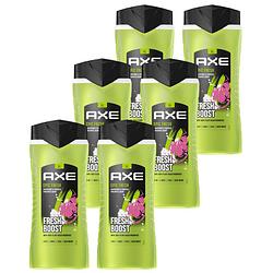 Foto van Axe 3-in-1 douchegel, facewash & shampoo - epic fresh - 6 x 400 ml - voordeelverpakking