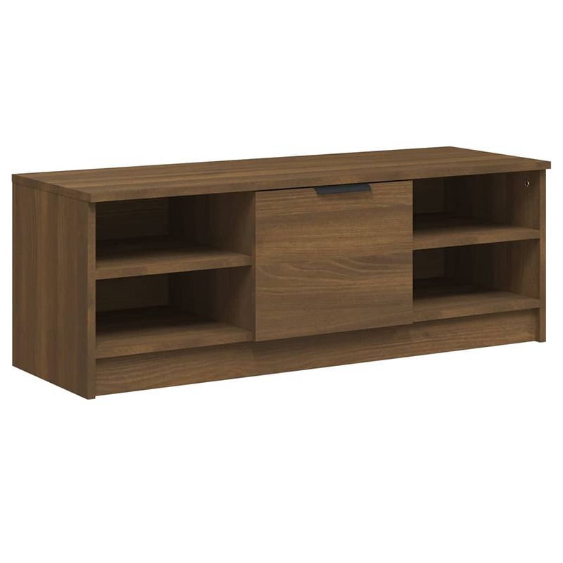 Foto van The living store klassieke tv-kast - 102 x 35.5 x 36.5 cm - bruineiken