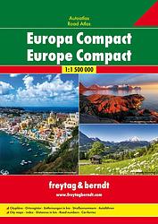 Foto van Europa compact wegenatlas f&b - paperback (9783707915501)