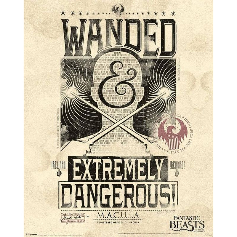 Foto van Pyramid fantastic beasts extremely dangerous poster 40x50cm