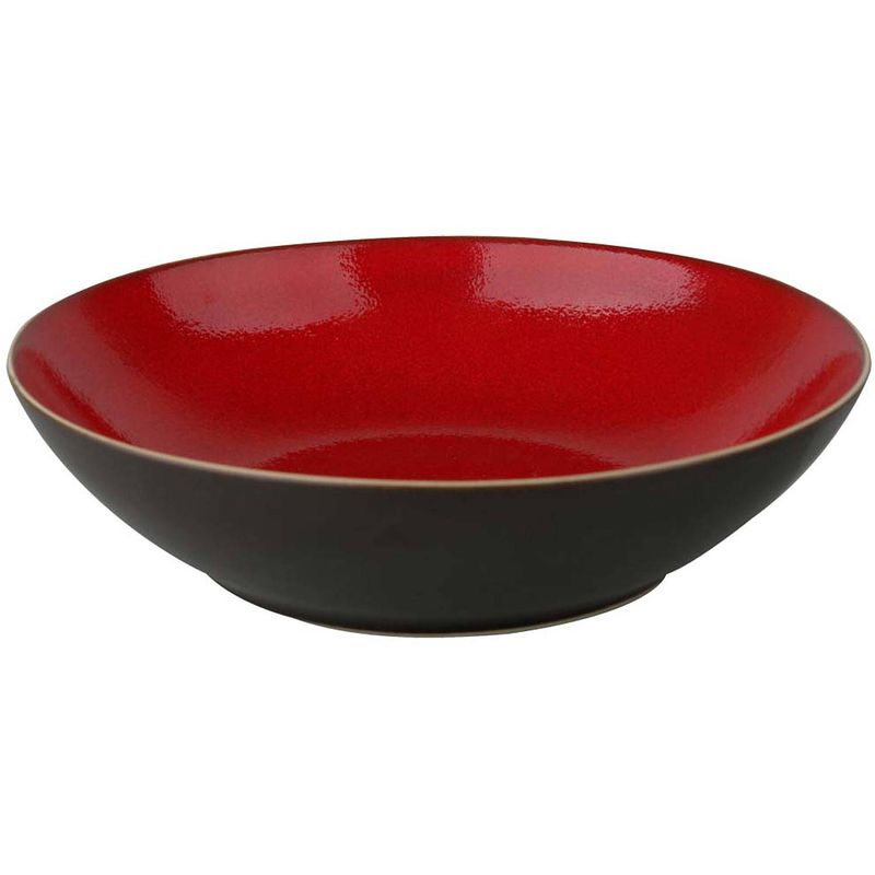 Foto van Palmer bord diep lava 21 cm bruin stoneware 1 stuk(s)