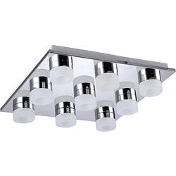 Foto van Wofi 9175.09.01.0000 logan led-plafondlamp 37.80 w chroom