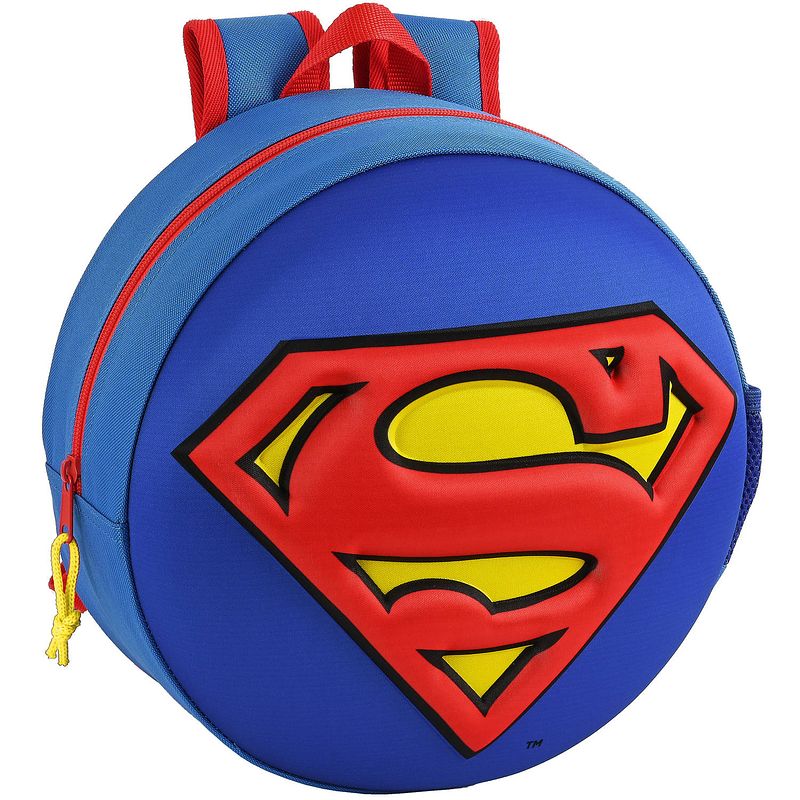 Foto van Superman peuterrugzak 3d logo - 31 x 31 x 10 cm - polyester