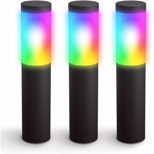 Foto van Innr outdoor pedestal light 3-pack (color)