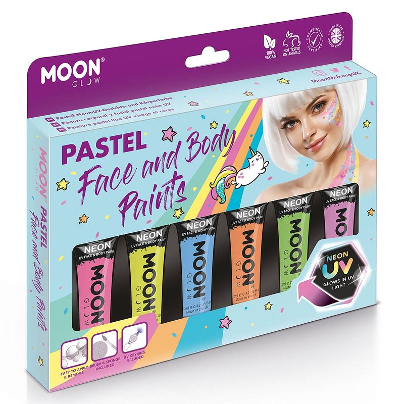 Foto van Moon glow face & body paint schmink-set